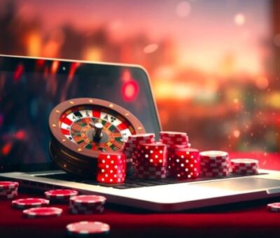 Güvenli ve yasal online casino oyunları, lisans ve güvenlik sembolleri ile birlikte, Türkiye’deki yasal casinoları temsil eden görsel.